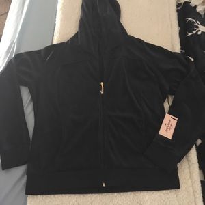 100% authentic juicy couture hooded zip up top